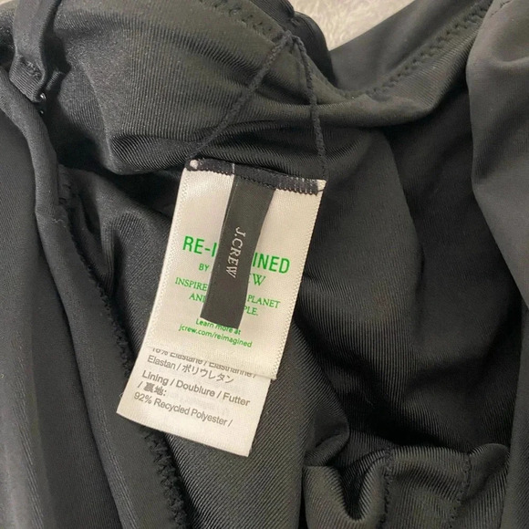 J. Crew Ruched Sweetheart One-Piece Swimsuit - Black - Size 20 - Picture 3 of 4